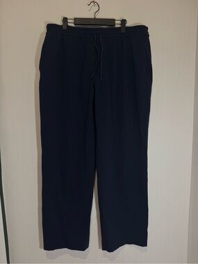 LULULEMON Drawstring Flared Pant. Navy. XL. 32” inseam. No flaws noted.